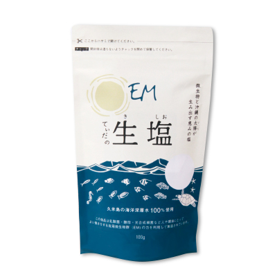 EMてぃだの生塩(きしお) 100g/袋(チャック付)