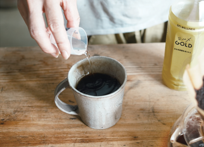 コーヒーやお茶に